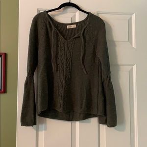 Hollister Green Knit Sweater